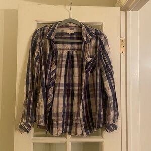 Blue and white flannel, small, Thread and Supply